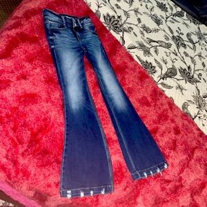 Girls Kancun jeans size 7 long flare jeans